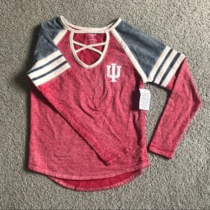 NWT Indiana University Long Sleeve Tee